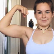 Teen muscle girl Fitness girl Claire